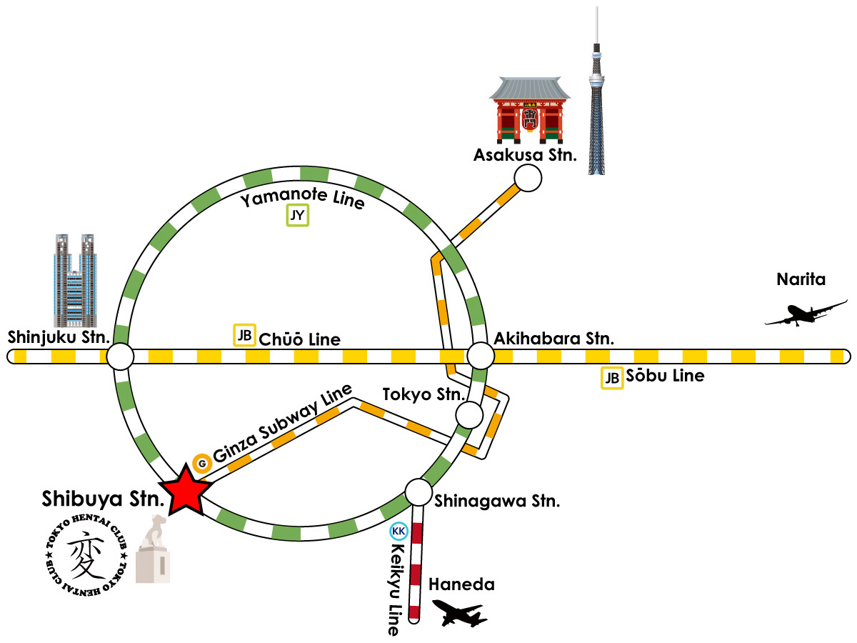 Tokyo Railway Map