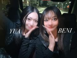 Our first 3some with Yua-chan ♡ We had known of each other but had never talked before, so I was really happy we finally got to meet! Thank you for choosing us for your first 3some ♡ We’re both super friendly, so we’re the perfect pair even for guests who might feel a bit nervous! Beni
